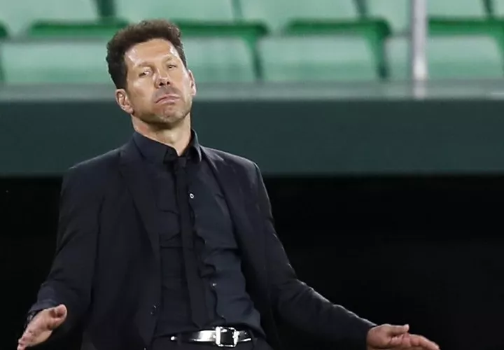 Diego Simeone, entrenador del Atlético. Foto:EFE