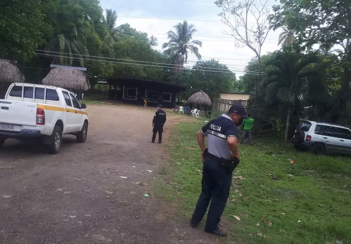 Vista general del área en donde ocurrió la riña en medio de la cual un hombre fue asesinado.