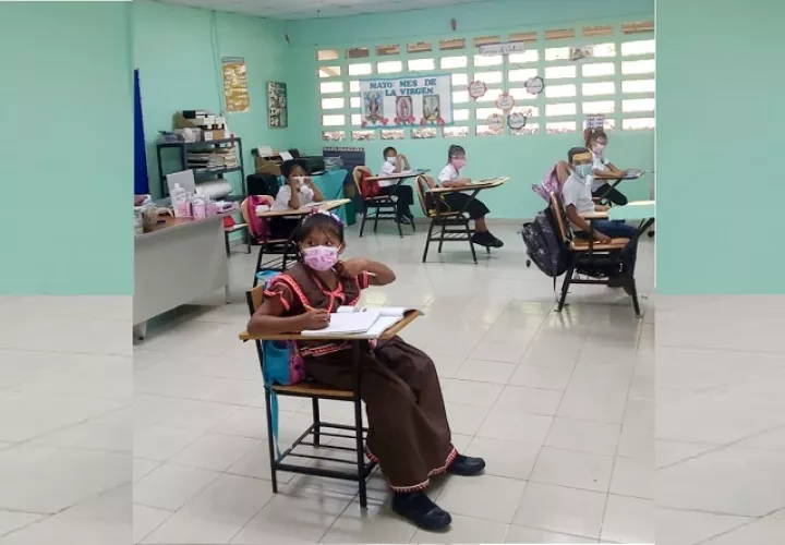 En las escuelas de El Lirio y Santa Cruz del corregimiento de El Arado en La Chorrera, la alegría por retornar a clases, era evidente.