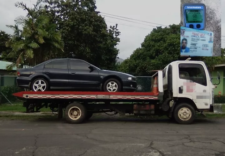 La unidad policial fue atropellada en Chame.