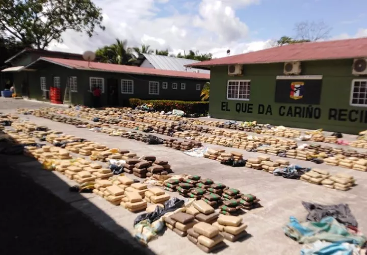 La droga fue trasladada hasta la base de Progreso en el distrito de Barú.