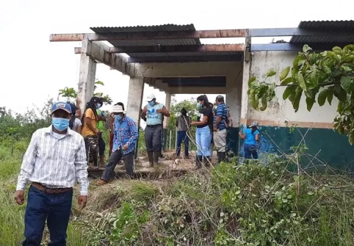 El puesto de salud del corregimiento de El Cuay no tiene techo.