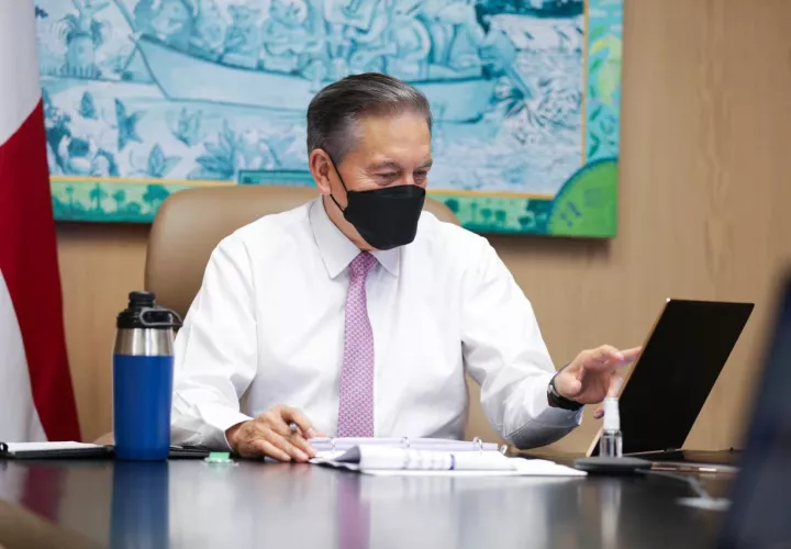 El presidente Laurentino Cortizo se reunió con el equipo Panavac19. 