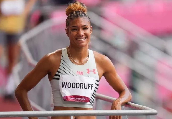 Gianna Woodruff se ubicó séptima en la Final de los 400 mts. con vallas.  Foto: COP