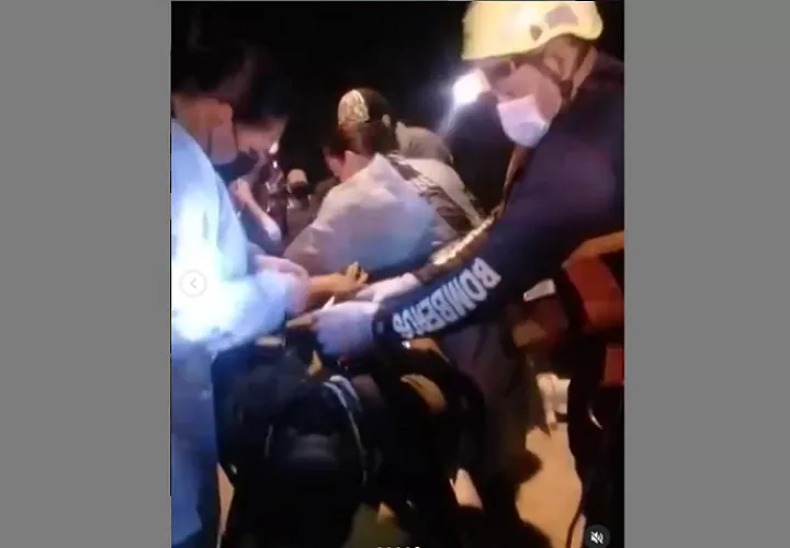 Fue trasladado al hopsital Rafael Estevez de Aguadulce.