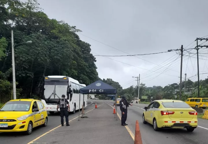 La policía mantiene acciones operativas y preventivas en diferentes sectores de la provincia de Colón.