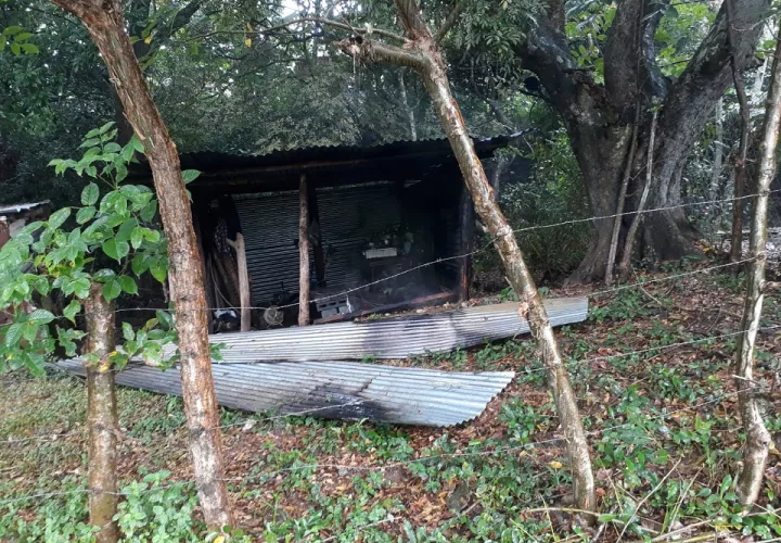 Las llamas consumieron el inmueble casi en su totalidad.