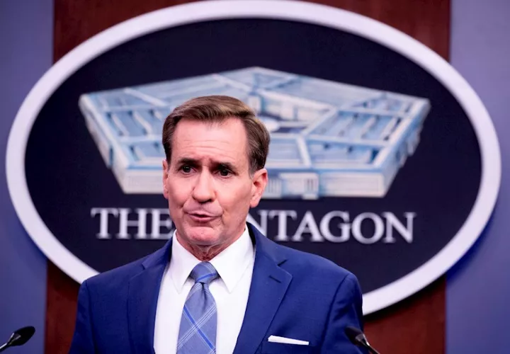 en la imagen aparece el portavoz del Pentágono, John Kirby, en una fotografía de archivo. EFE