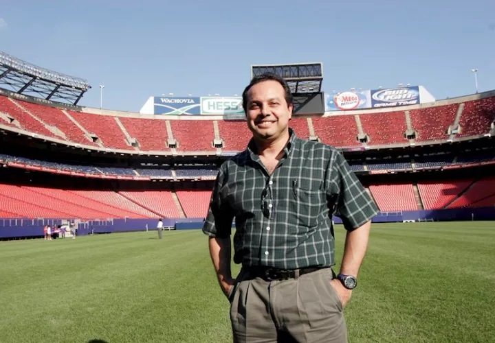 En la imagen aparece el expresidente de la Federación Panameña de Fútbol (Fepafut), Ariel Alberto Alvarado, en Rutherford (Nueva Jersey, EE.UU.). EFE