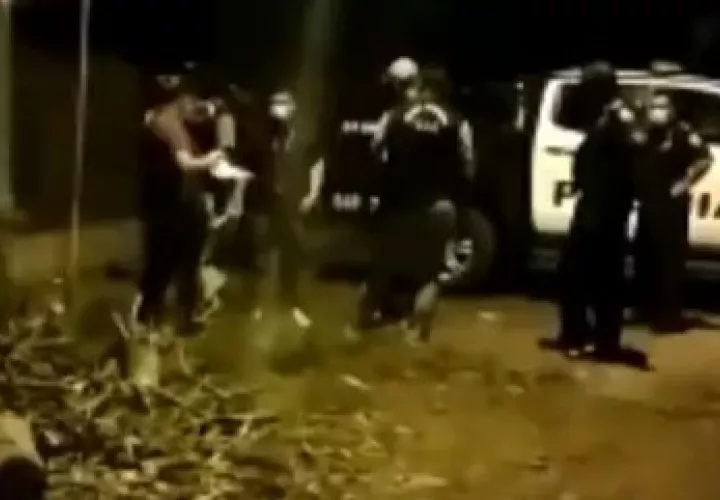 Escena del homicidio en David Sur.