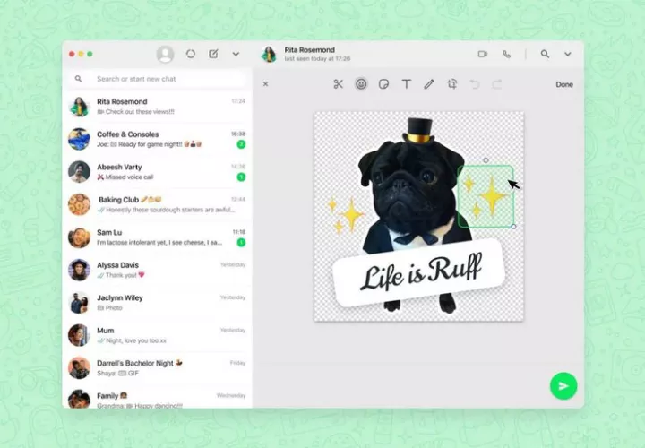 La versión web de la aplicación de mensajería instantánea WhatsApp, está estrenando una función que despertará el interés en más de un usuario. Imagen: Whatsapp oficial