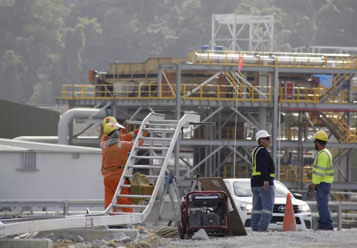 Vista del proyecto de una mina de cobre en Donoso (Panamá), en una fotografía de archivo. EFE