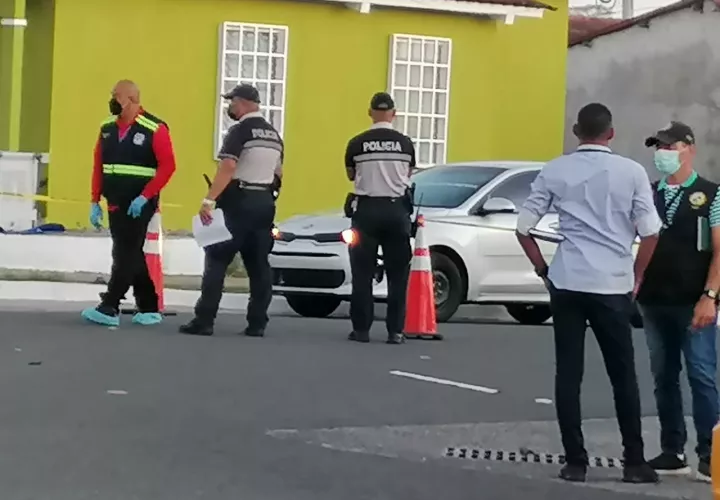 Vista general de la escena del crimen ocurrido en El Tecal.