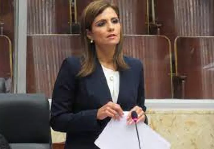 La diputada Ana Giselle Rosas. 