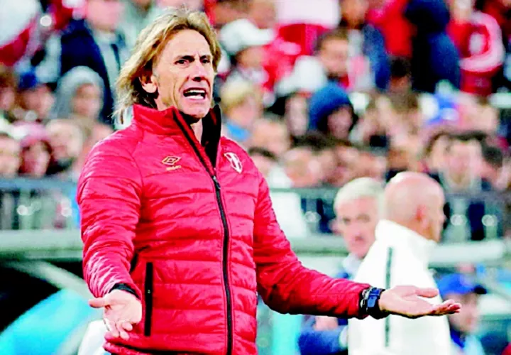 Ricardo Gareca, DT de Perú. Foto: EFE