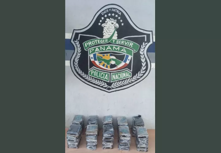 La droga iba oculta dentro de un contenedor.