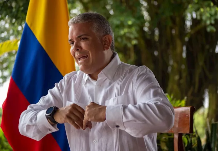 En la imagen aparece el presidente de Colombia, Iván Duque. EFE