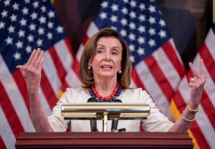 La presidenta de la Cámara de Representantes, la demócrata Nancy Pelosi. EFE