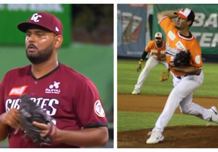 El lanzador panameño Enrique Burgos Jr. (i) reforzará a los Astronautas y será el cerrador. Por su lado, Harold Araúz (der.) será el abridor del primer juego.