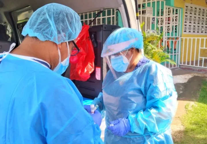 trazabilidad e hisopados en Antón.