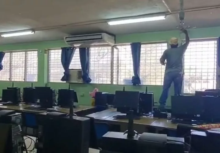 También se realizan otras adecuaciones en la escuela, así como labores de limpieza general y pintura. 