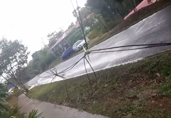 Vista general del área afectada en Santa Cruz.