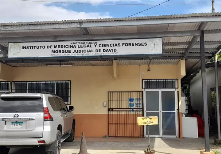 Vista externa de la Morgue Judicial de David.