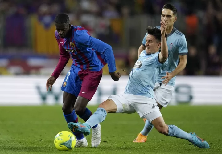 Ousmane Dembélé (i) Foto:EFE