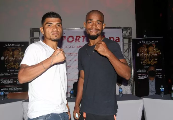 Jorge ‘El Búfalo’ Sánchez (izq.) y Ernesto Marín. Foto: Víctor Arosemena