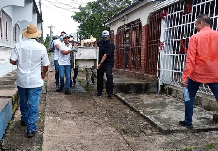 En La Chorrera efectuaron un operativo de recolección de chatarra.