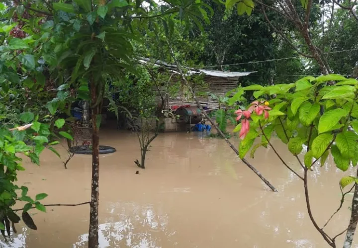 Bomberos monitorean ríos en las fincas bananeras, en Barú.