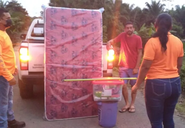  Sinaproc trasladó asistencia humanitaria a las familias afectadas.