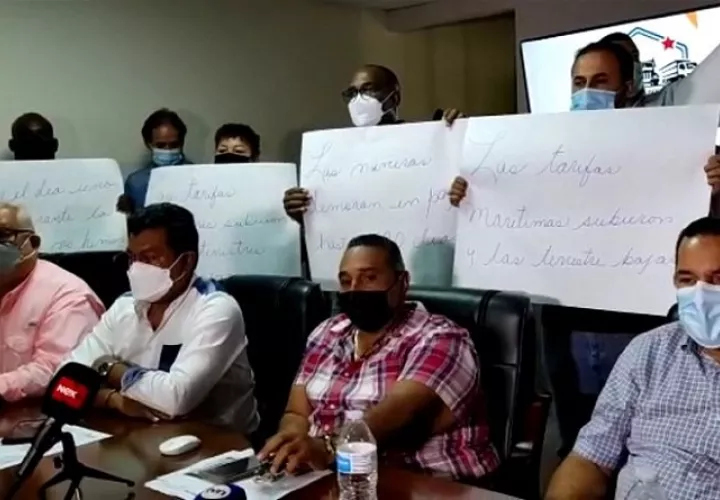 Miembros de la Coordinadora Nacional de Transporte de Carga Contenerizada de Panamá. Foto: Archivo