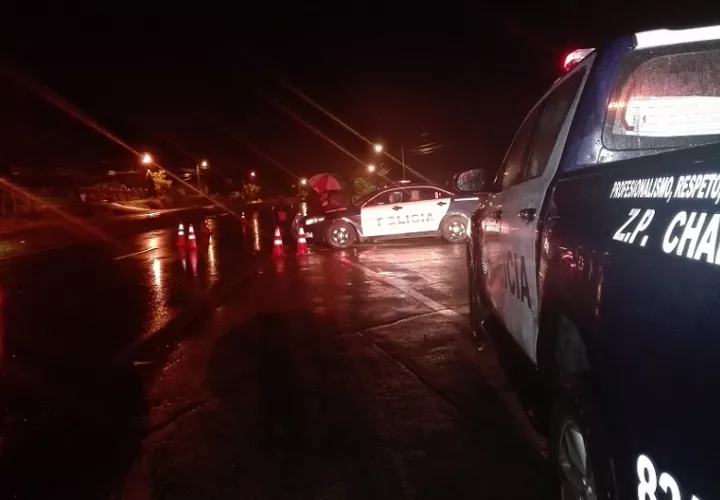 Vista general de la escena del fatal accidente.