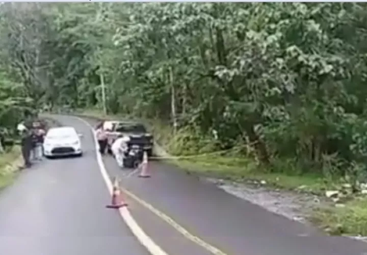 Vista general de la escena del crimen.