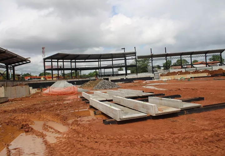 Estadio Justino “Gato Brujo” Salinas, en La Chorrera, en construcción.