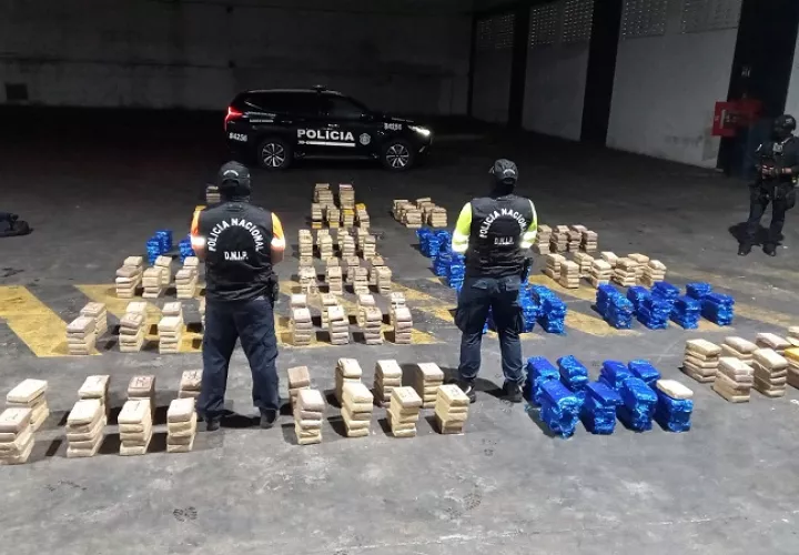 La droga iba oculta en un contenedor.