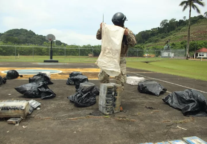 El decomiso se realizó en Isla Galera, ubicada en el Archipiélago de las Perlas, Pacífico panameño. 