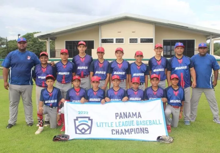 El equipo de las Pequeñas Ligas de Agudulce, Coclé, viajará mañana. Foto: Cortesía
