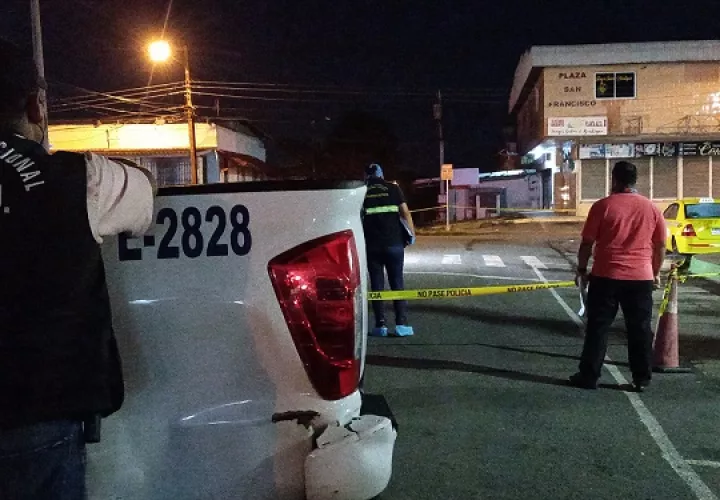 Vista general de la escena del crimen en La Chorrera. Foto: Eric Montenegro 