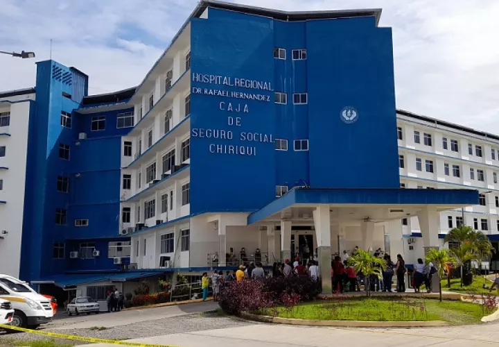 Vista externa del hospital Rafael Hernández, ubicado en David.