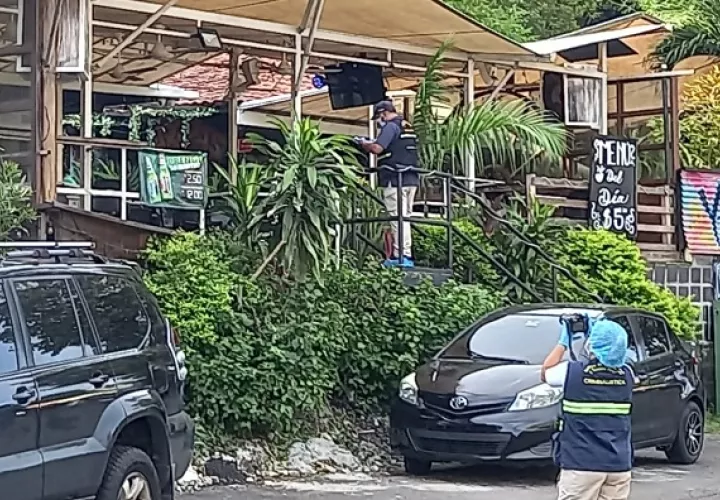 Vista general del lugar en donde ocurrió el crimen el pasado viernes, en Albrook.