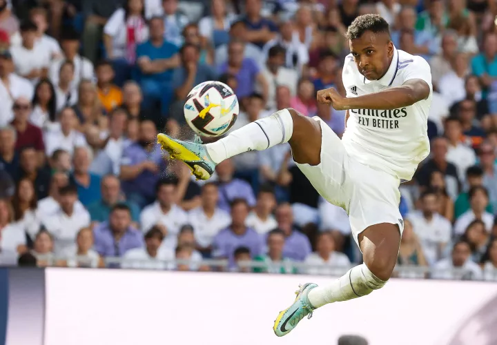 Rodrygo durante el partido de Liga entre el Real Madrid y Betis. /EFE