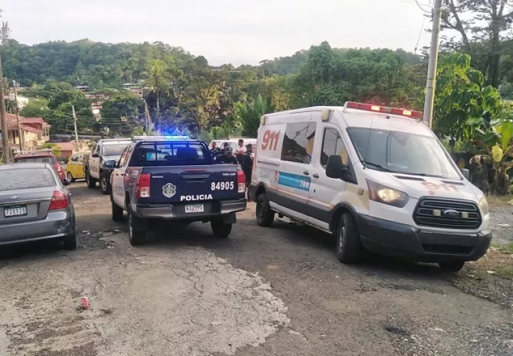 Vista próxima a la escena del crimen en Progreso, en la comunidad de San Martín, en el corregimiento de Cativ