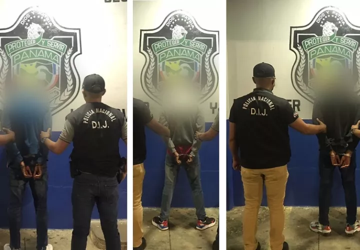 Los sospechosos fueron aprehendidos el 13 de septiembre en calle 2 en la provincia de Colón.