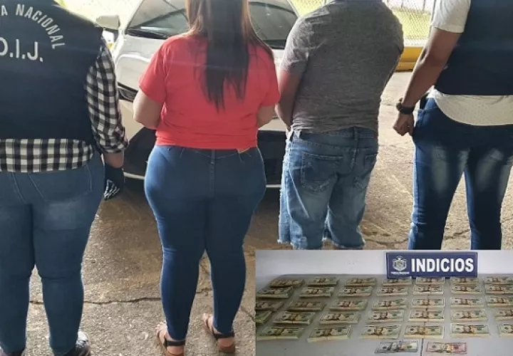 Aprehenden pareja por blanqueo de capitales entre Avenida Cuba y la Justo Arosemena.