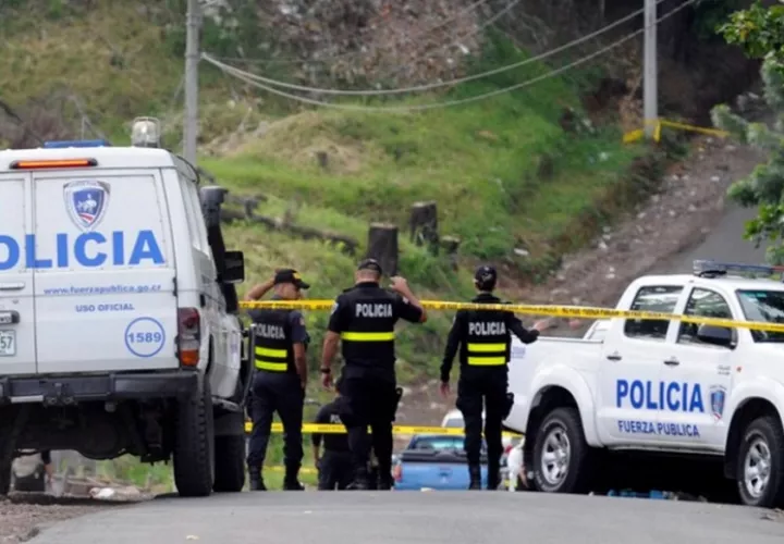 Vista general del área próxima a la escena del crimen del panameño en Costa Rica.
