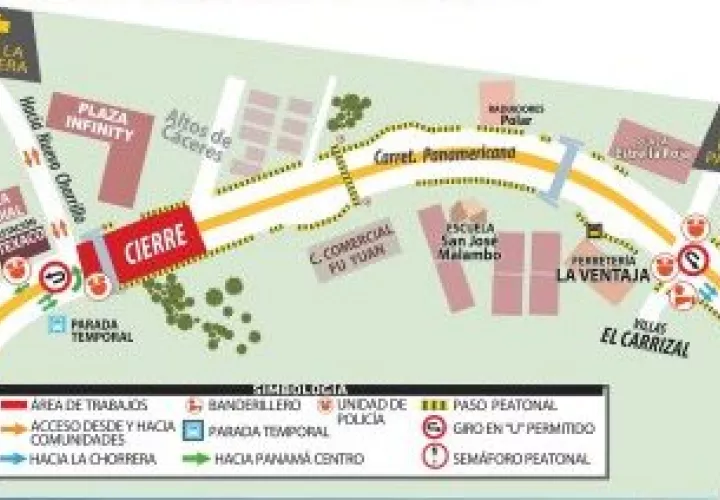 Plan de manejo vial aprobado por la ATTT.