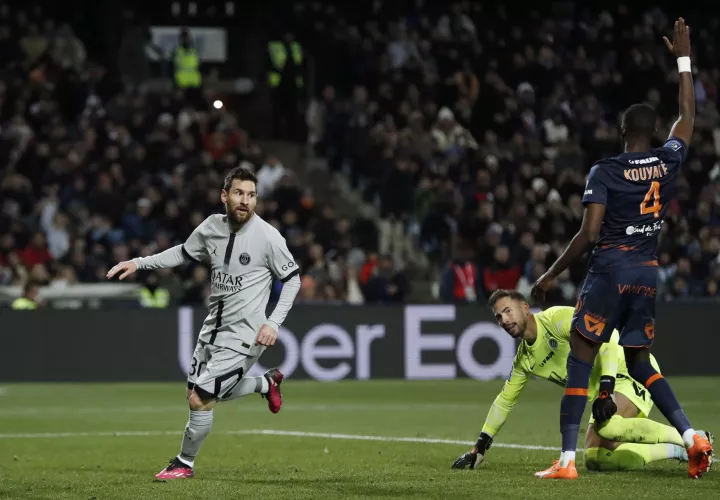 Lionel Messi festeja su gol. / EFE