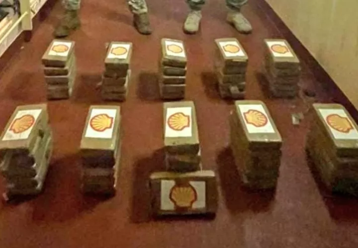 Los 51 paquetes de droga decomisados.